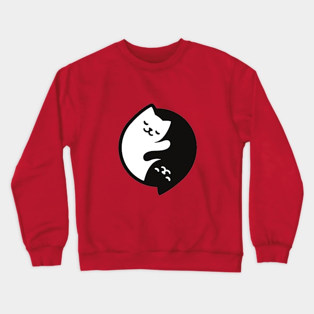 Yin Yang cats Crewneck Sweatshirt by G4M3RS